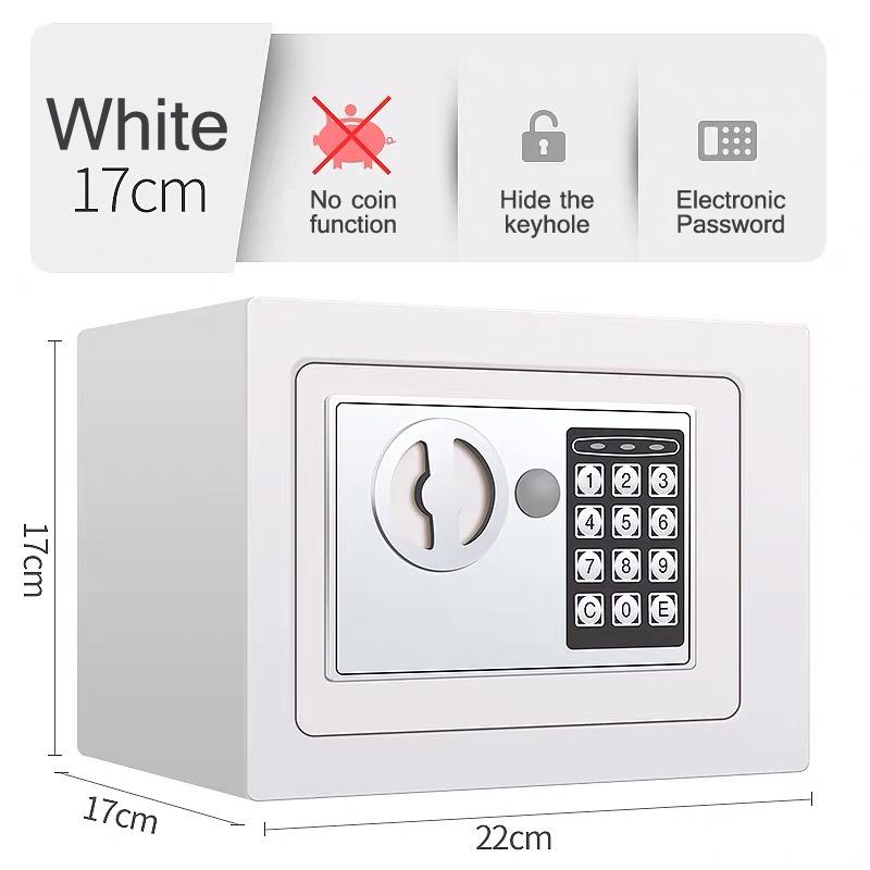 High Quality Digital Electric Safety Box Keypad Lock Home Office Black HLSAFETYBOX01BK