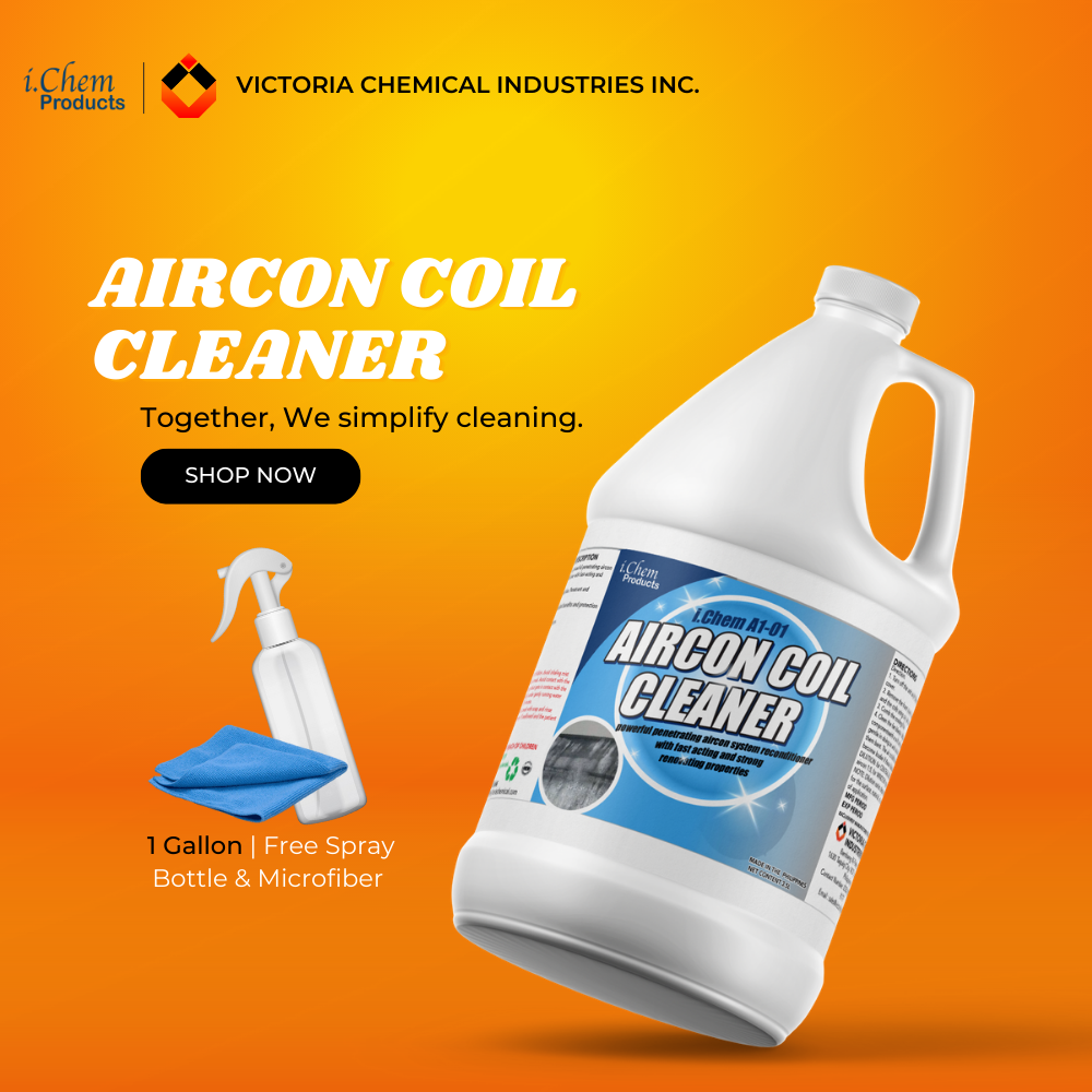 ICHEM PRODUCT AIRCON COIL CLEANER 1 GALLON (Alkaline Based Aircon