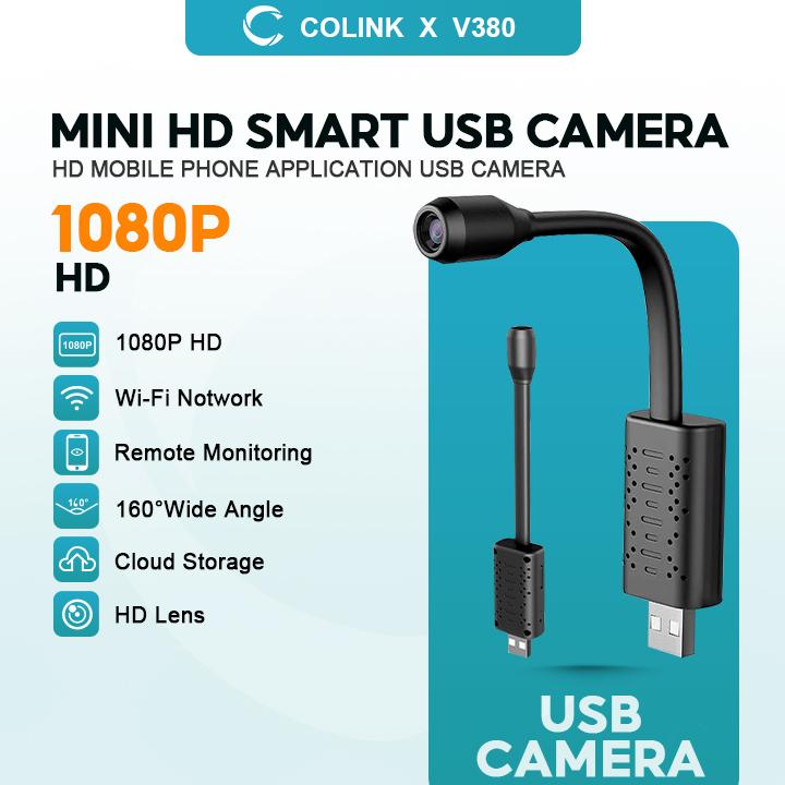 Mini Camera USB Full HD 1080P V380 - V380