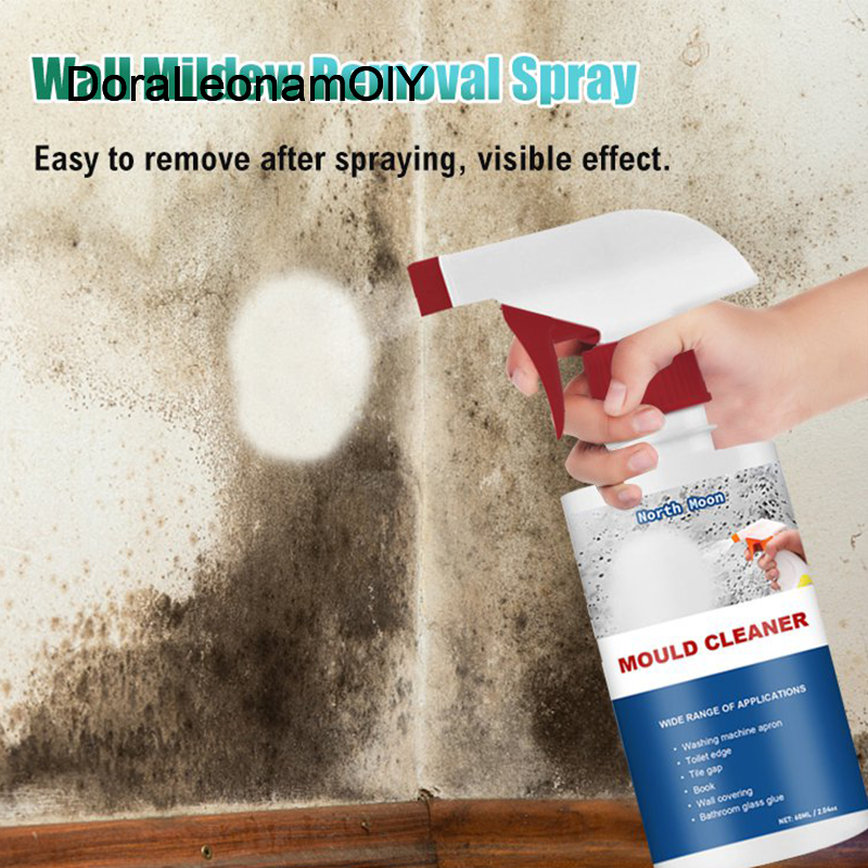 RKZDSR Anti-Mould Spray & Cleaner Powerful Multi-purpose Foam Cleaner  Removes Stains from Walls, Tiles, Silicone Seals Mold and Mildew Remover  60ml 