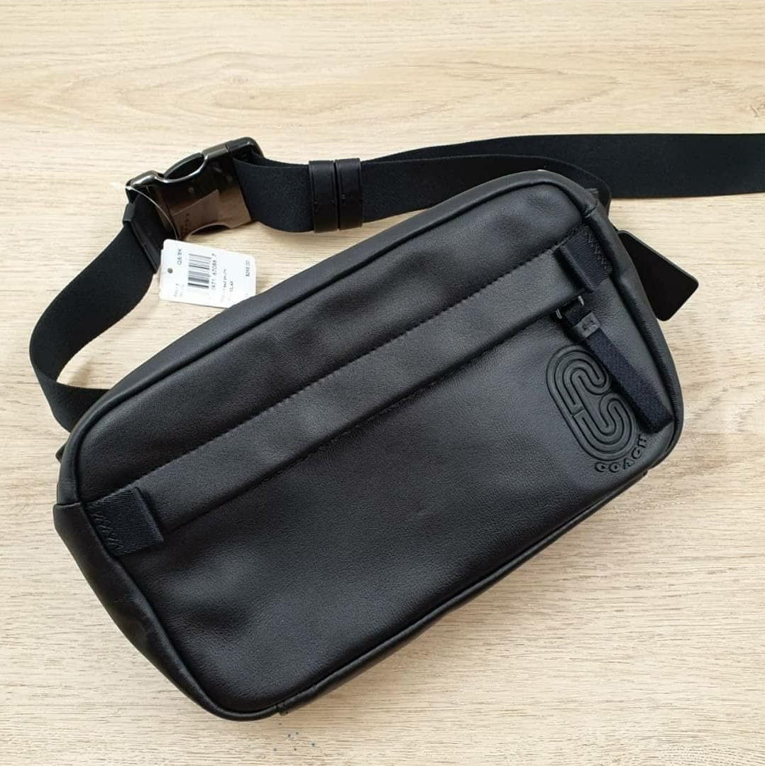 edge belt bag in signature canvas