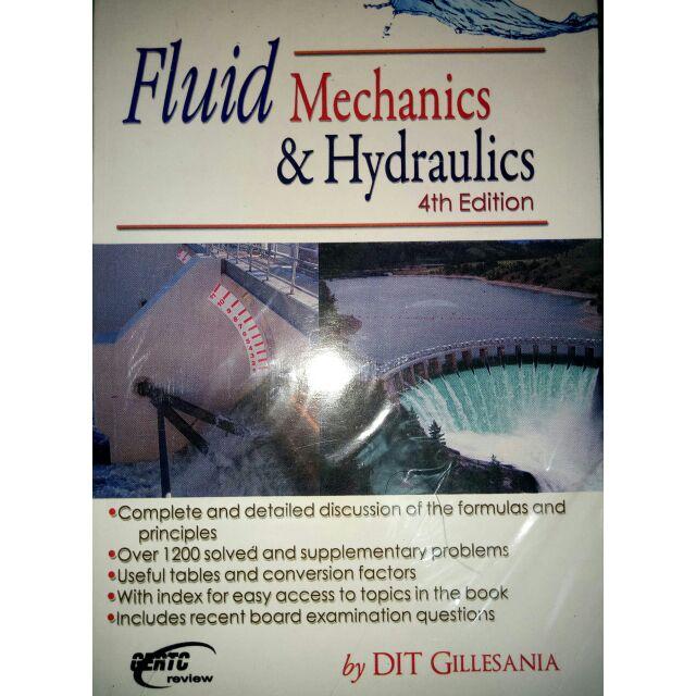 Fluid Mechanics And Hydraulics 4th Edition By Gillesania Lazada PH