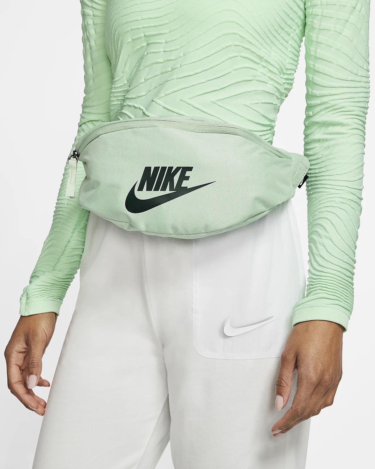 nike belt bag mint green