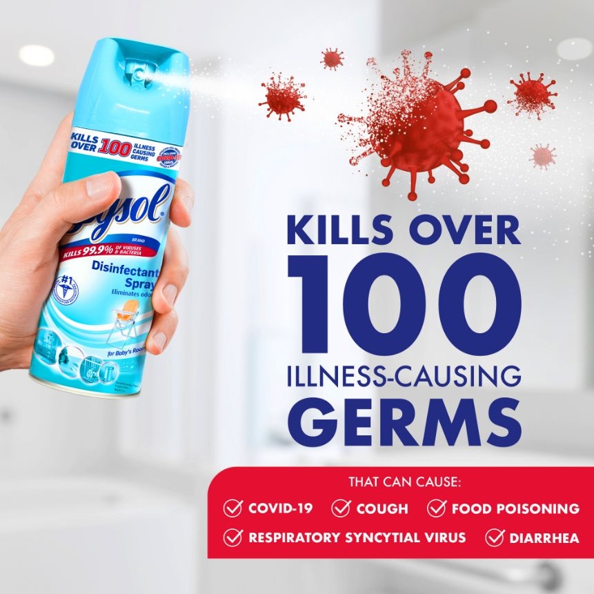 Lysol Disinfectant Spray Baby's Room 510g Lazada PH