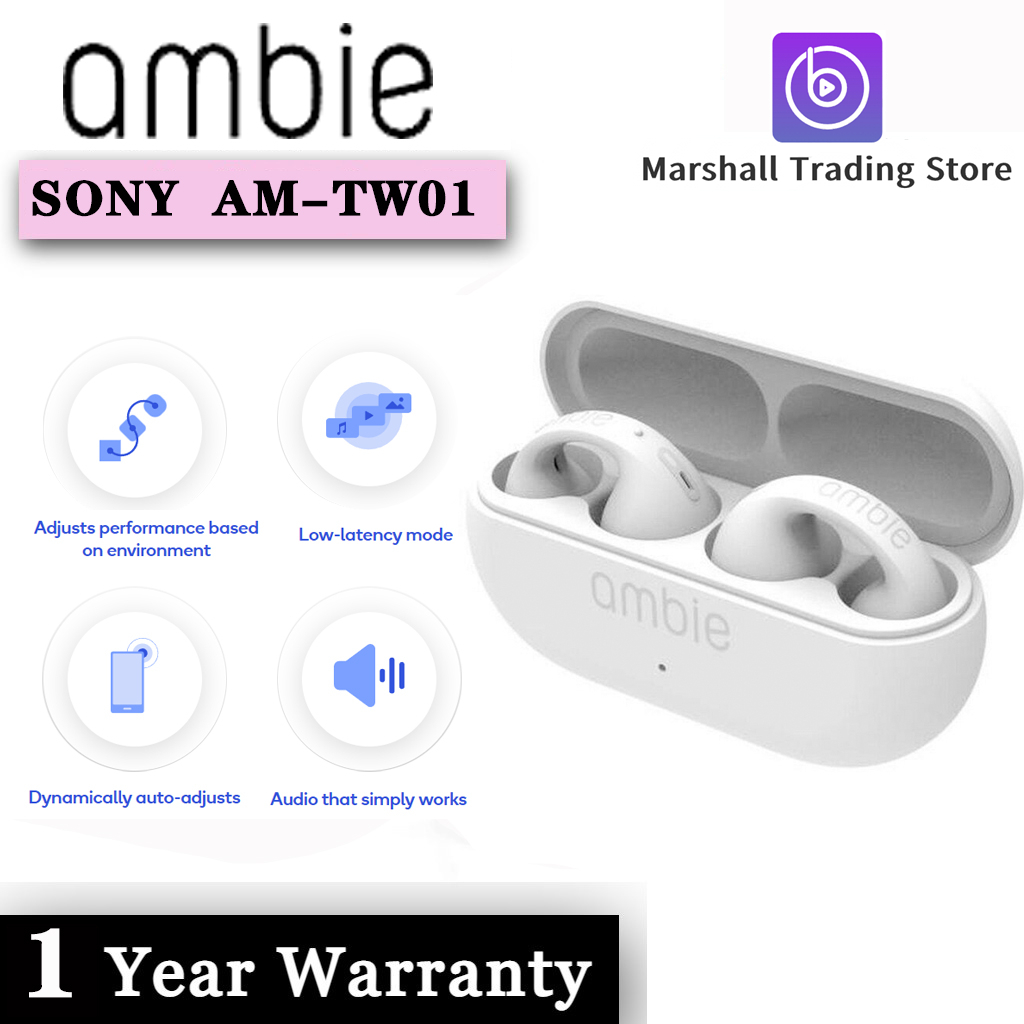 Ambie AM-TW01 Sound Earcuffs True Wireless Earbuds - Sony