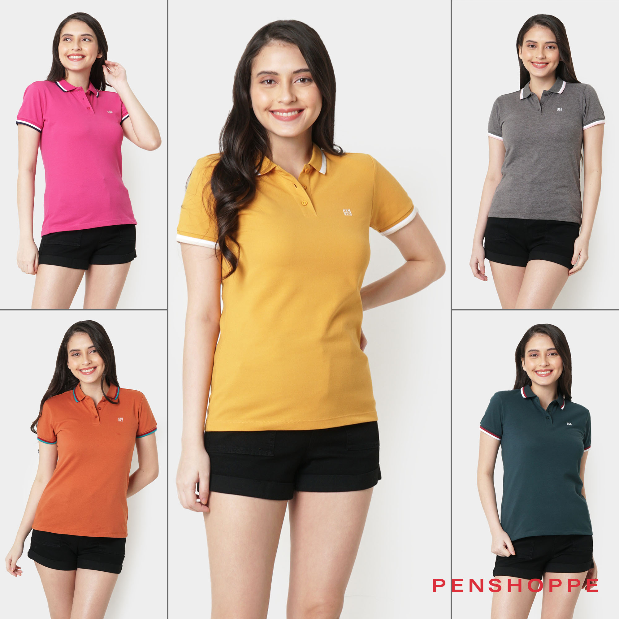 Penshoppe Semi Fit Polo For Women Lazada PH