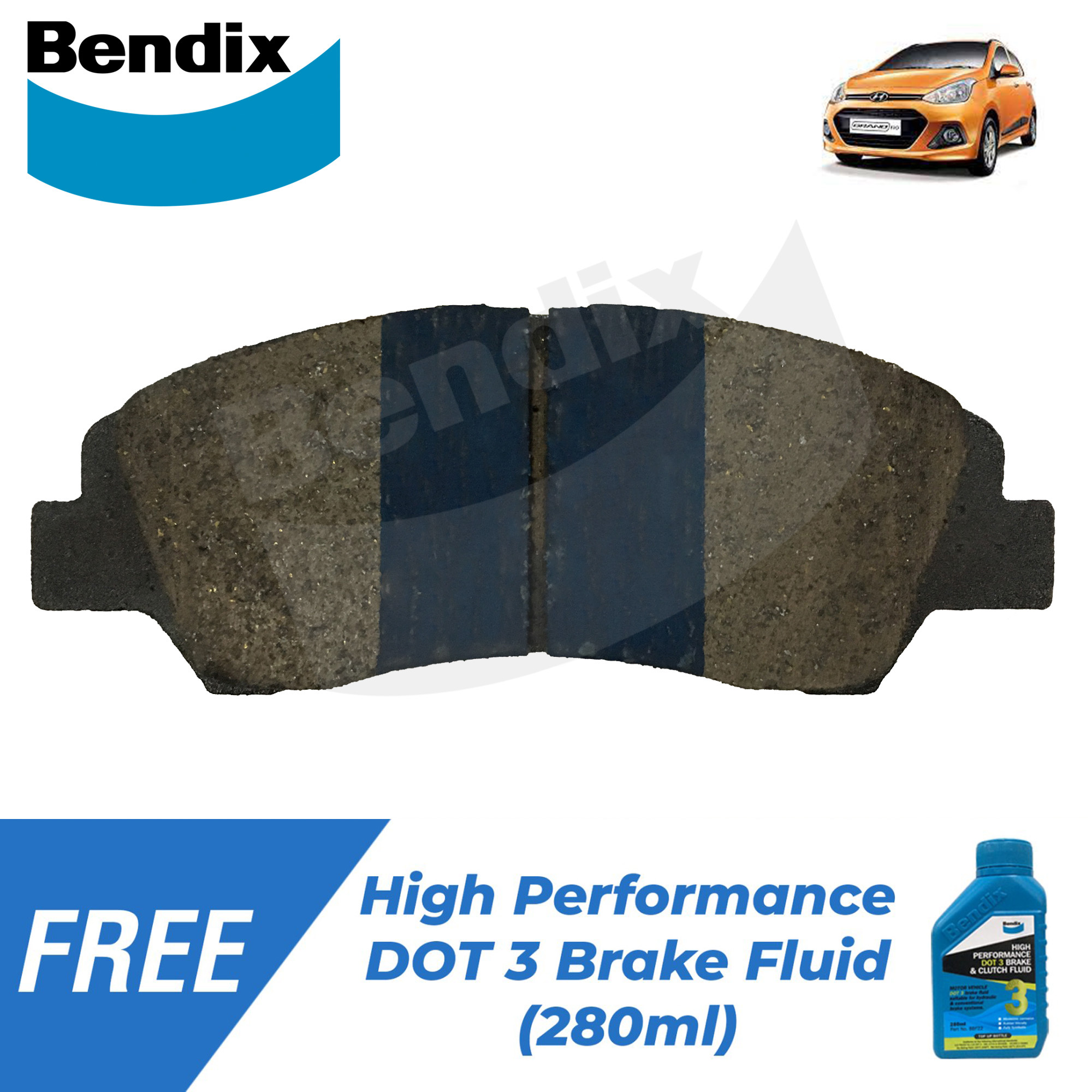 Bendix Brake Pads GCT DB2420 Front Set for Hyundai Grand i10 20132015