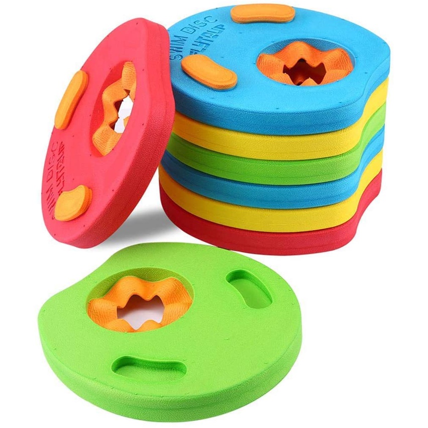 6PCS Kid Arm Float Discs EVA Foam Swimming Aid Arm Band Pool Set For Boys Girls