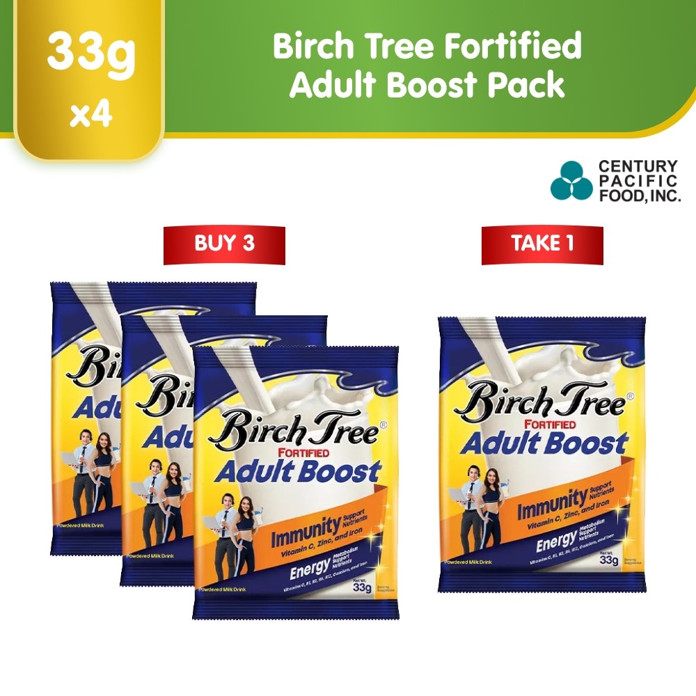 Birch Tree Fortified Adult Boost 33g x4 Lazada PH