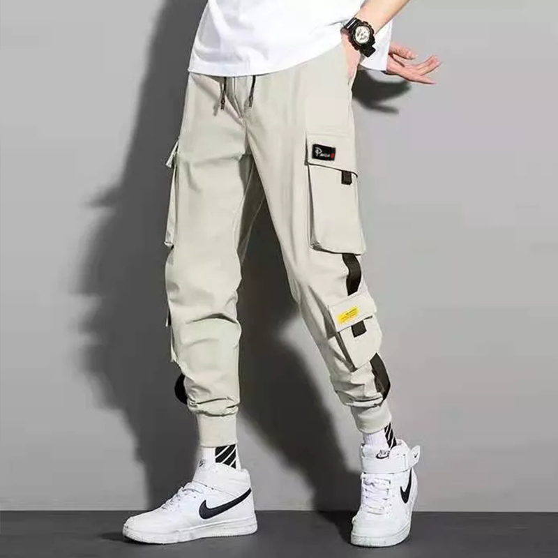 Multi pocket Korean men's and women's pants Fashion 6 pockets casual cargo  pants High quality loose sweatpants