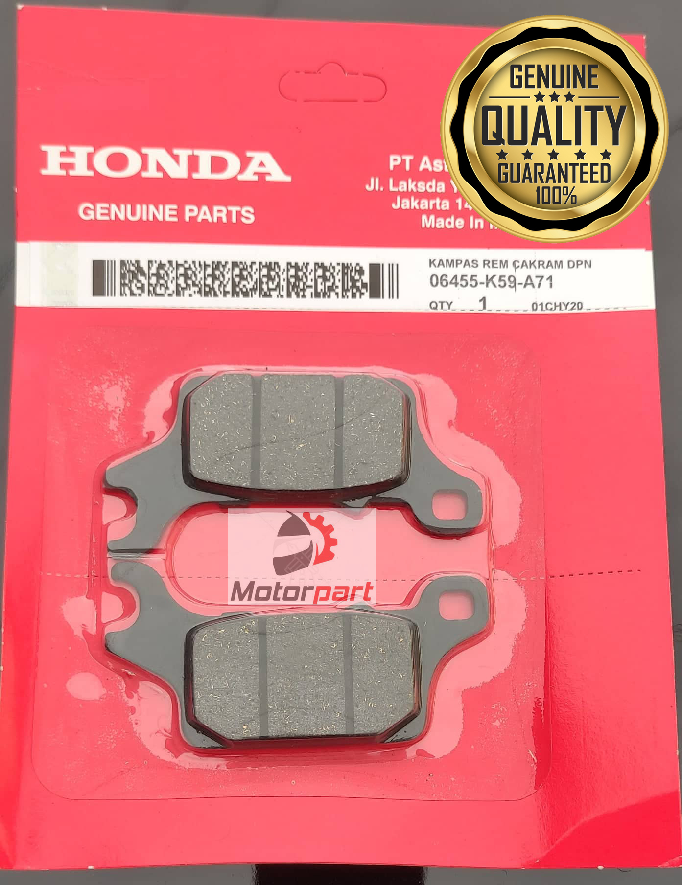 HONDA CLICK BRAKE SHOE BRAKE PAD 125 150 V2 V3 Lazada PH