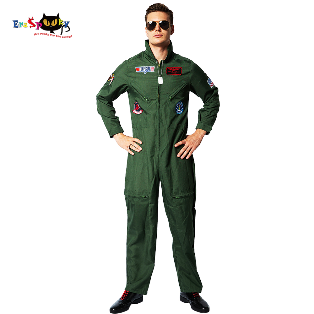 Bộ đồ bay nam Men Suit thập niên 80 Pilot Jumpsuit Jacket Trang phục