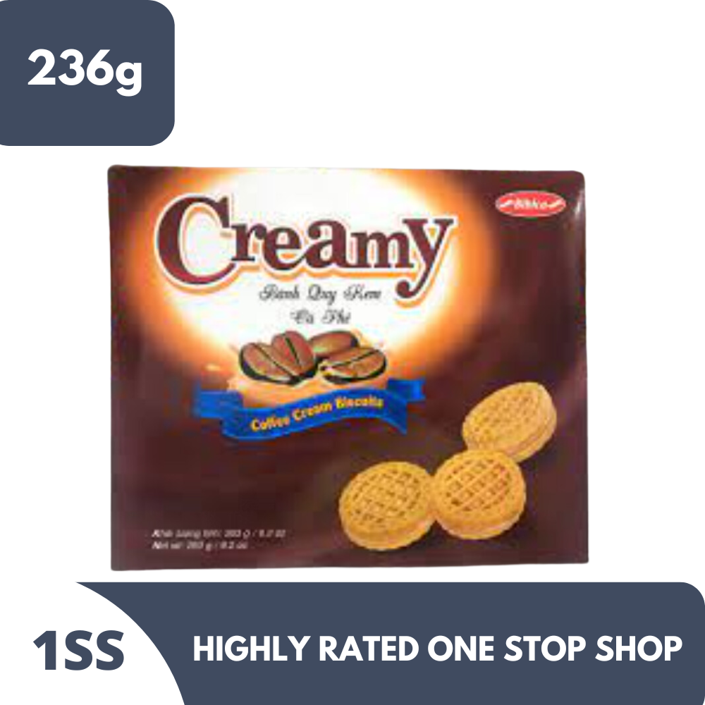BIbica Creamy Coffee Cream Biscuits 236g Lazada PH