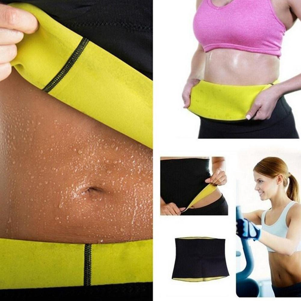 Yellow Women Hot Sweat Hot Neoprene Body Shaper Slimming Waist