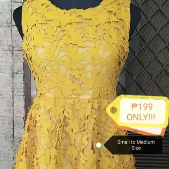 lazada yellow dress