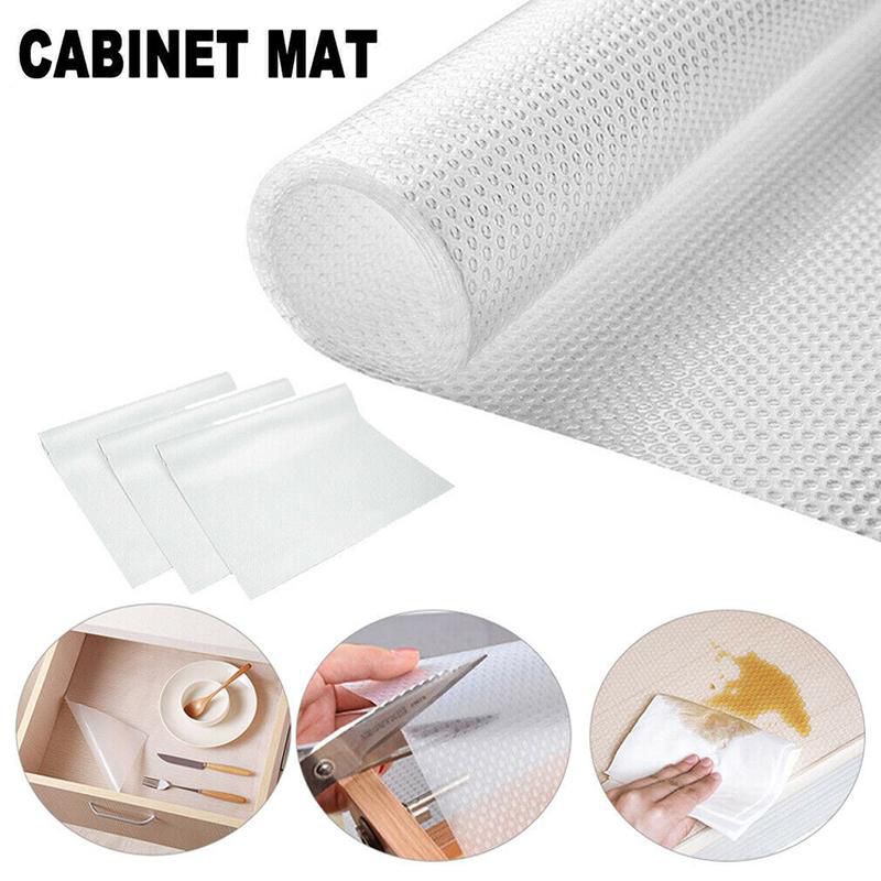 150cm NonSlip Drawer Mat Shelf Liner Kitchen Rubber Cupboard