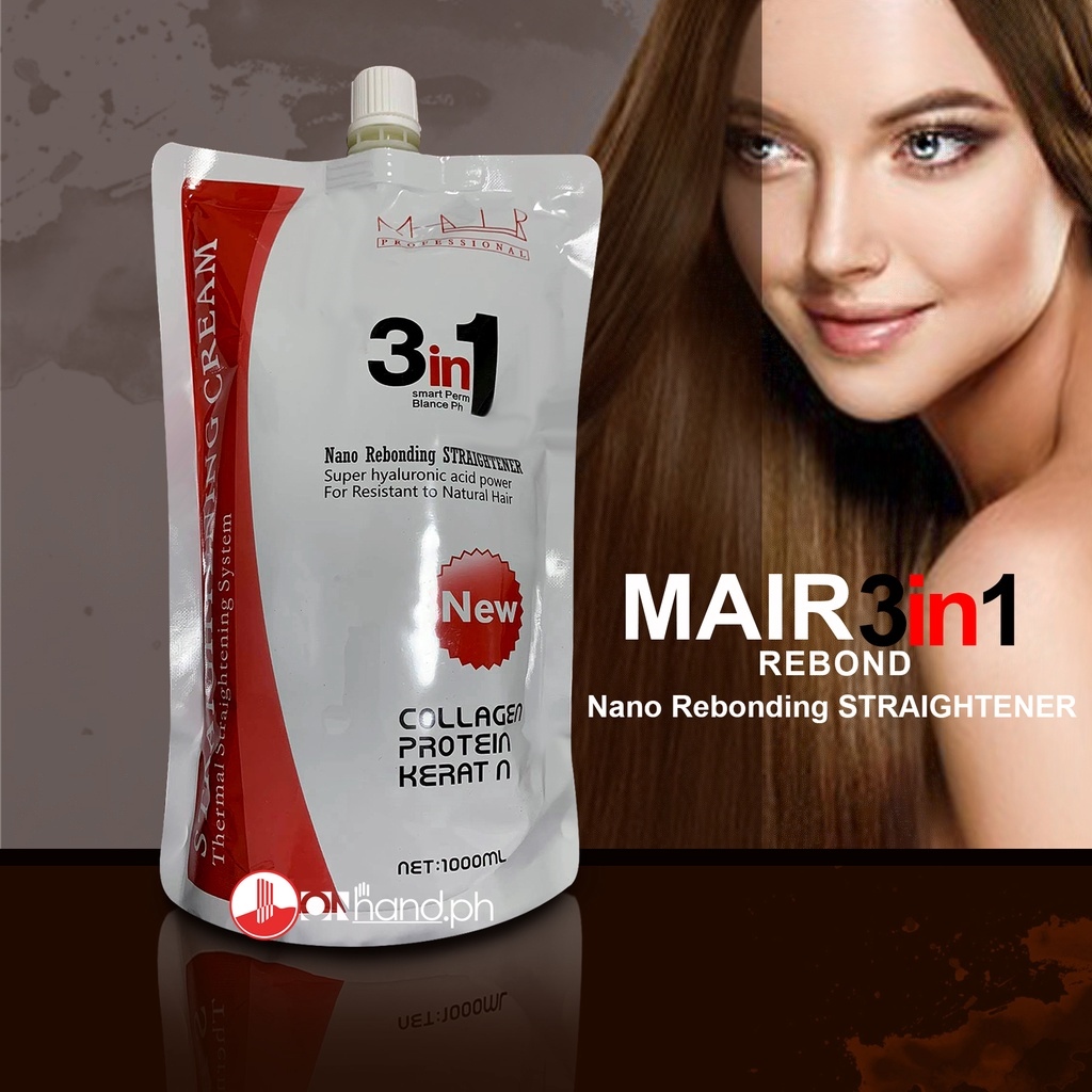 Mair 3in1 Rebonding Nano One Step Rebonding Cream 1000ml Lazada PH