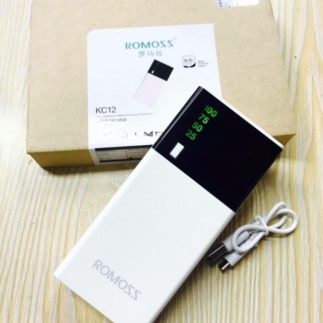 Original Romoss power bank KC12 20000mah LED Powerbank with