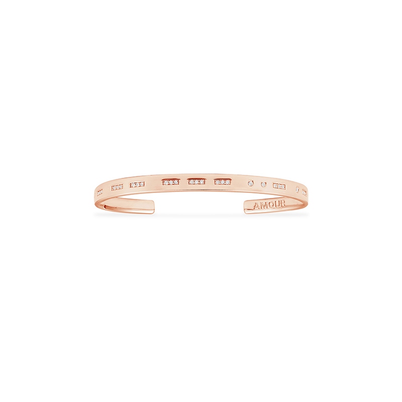 APM Monaco Morse code bracelets for men and women rose gold couples ...