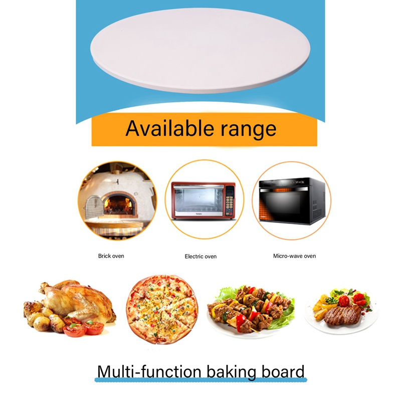 12Inch Ceramic Pizza Stone Pizza Baking Stone/ Pan, Perfect for Grill