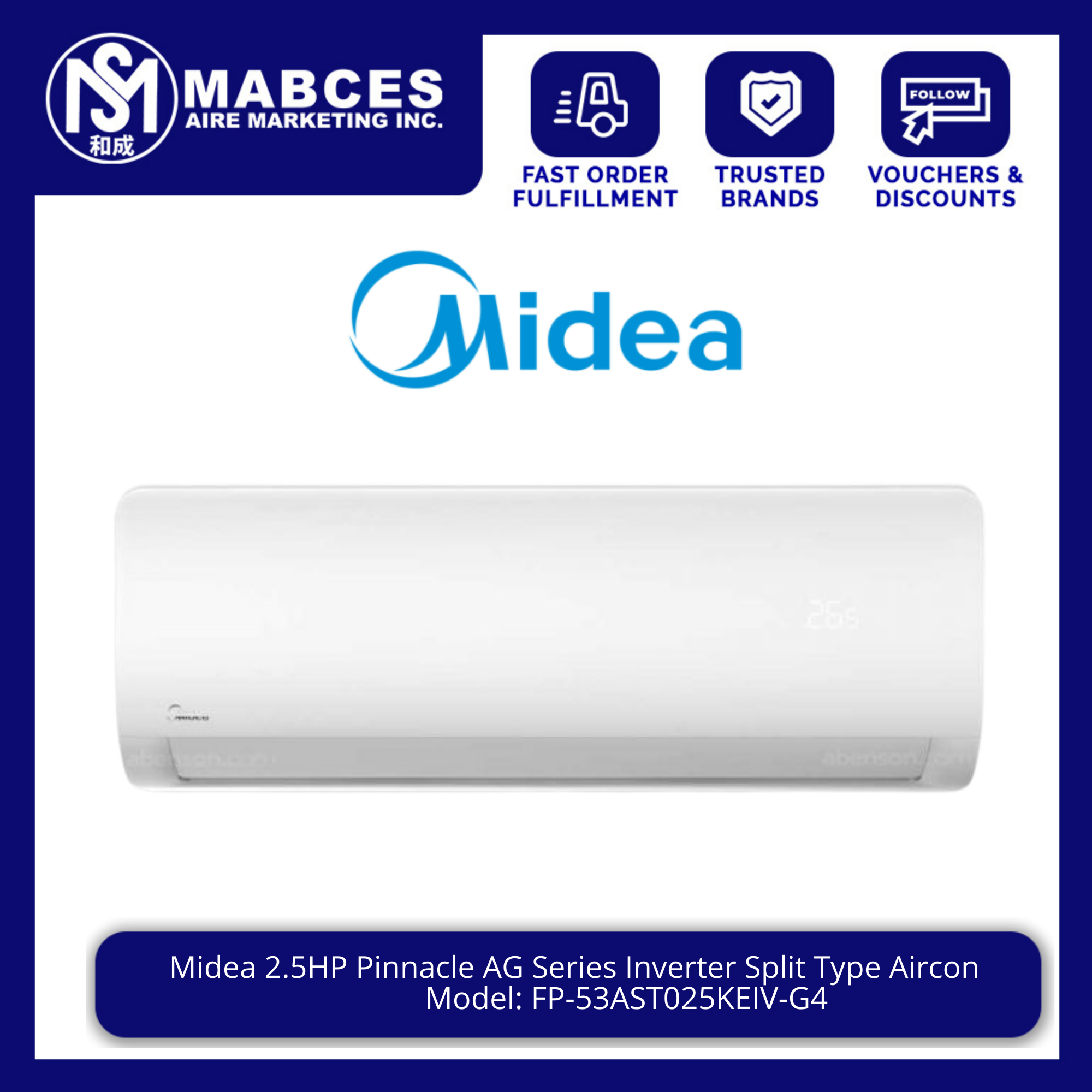 midea 2.5 hp inverter