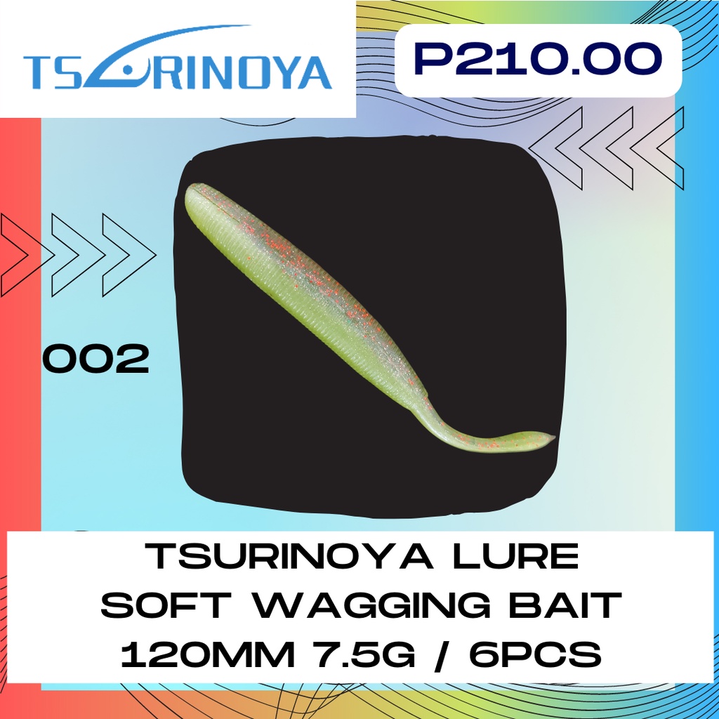 Tsurinoya LURE SOFT BAIT Wagging Bait 120mm 7.5g / 6pcs