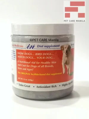IN DIET Supplement for Dogs, 12 oz (0.75lbs) (340g) (+/-156pcs) for healthy coat and skin (inDiet)