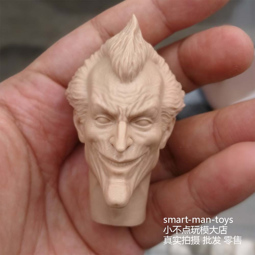 1/6th Female Clown Joker Prison Head Sculpt Carved Fit 12'' Figure Body