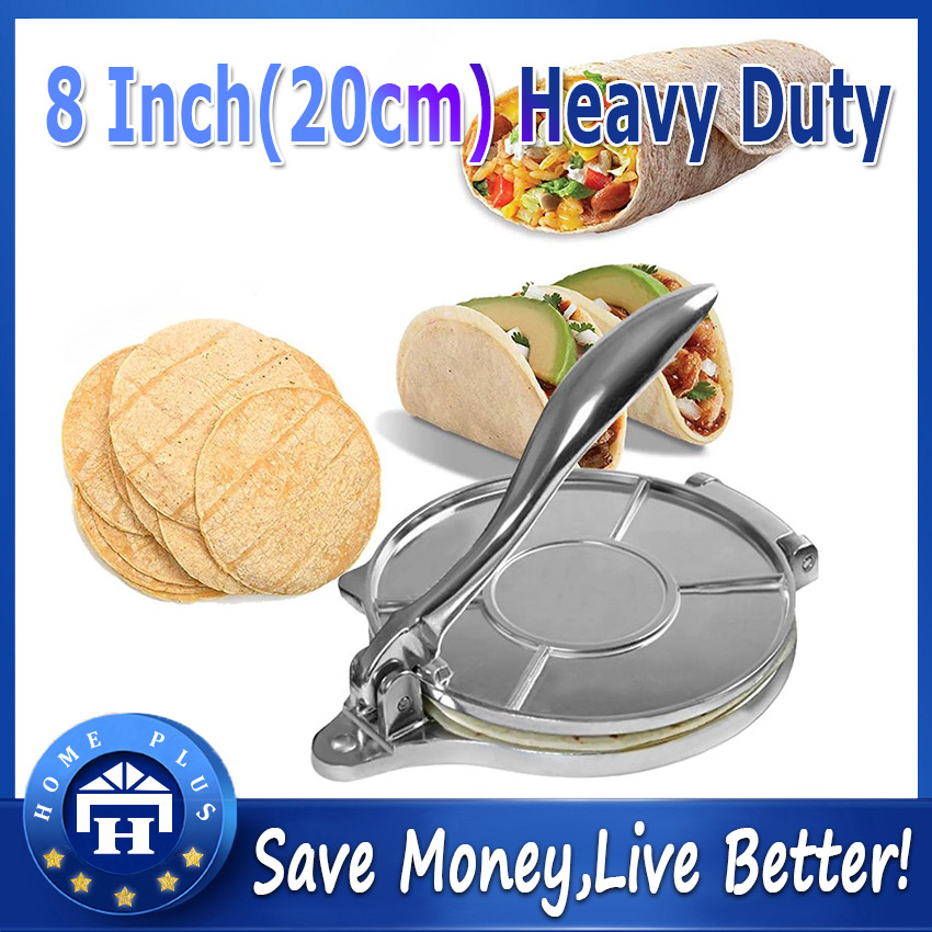 20cm About 8 Inch Tortilla Maker Aluminium Dough Press Heavy Duty Restaurant Tool