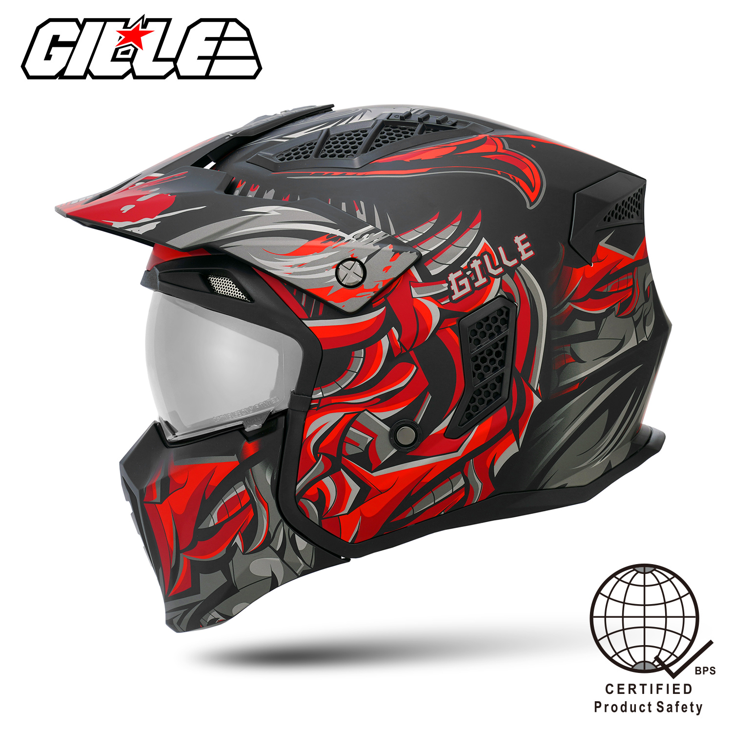 Gille Squadron Vantage Full Face & Half Face Modular Helmets Gille