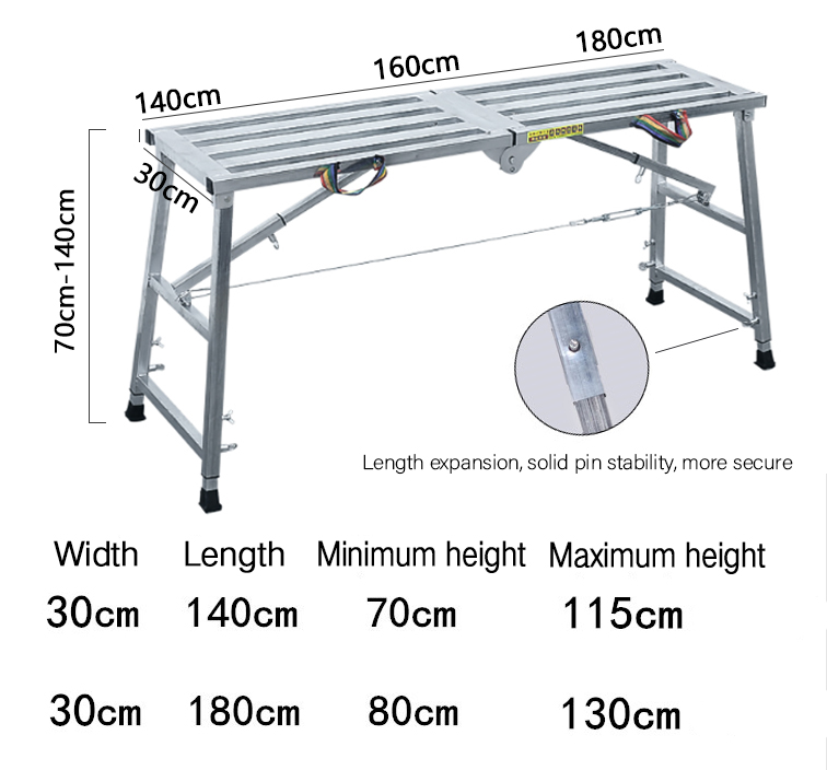 Ladder aluminium heavy duty Scaffolding Equipment Step Ladders Portable ...