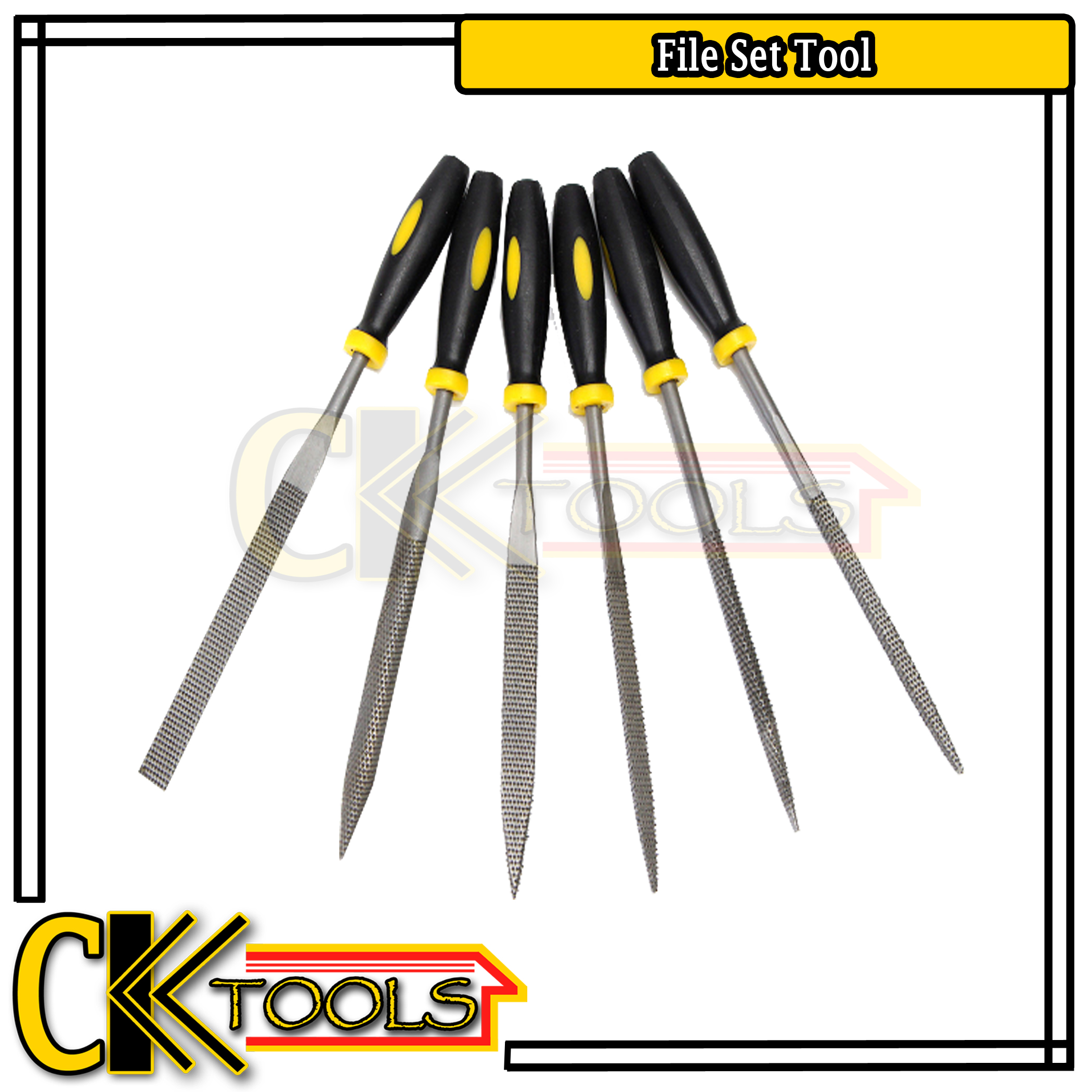 160mm 6 Pcs Needle File Set Metal Filing Rasp Needle File Wood Tools