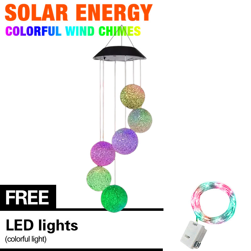 【Free Christmas lights】LED Christmas Wind bell lamp String waterproof