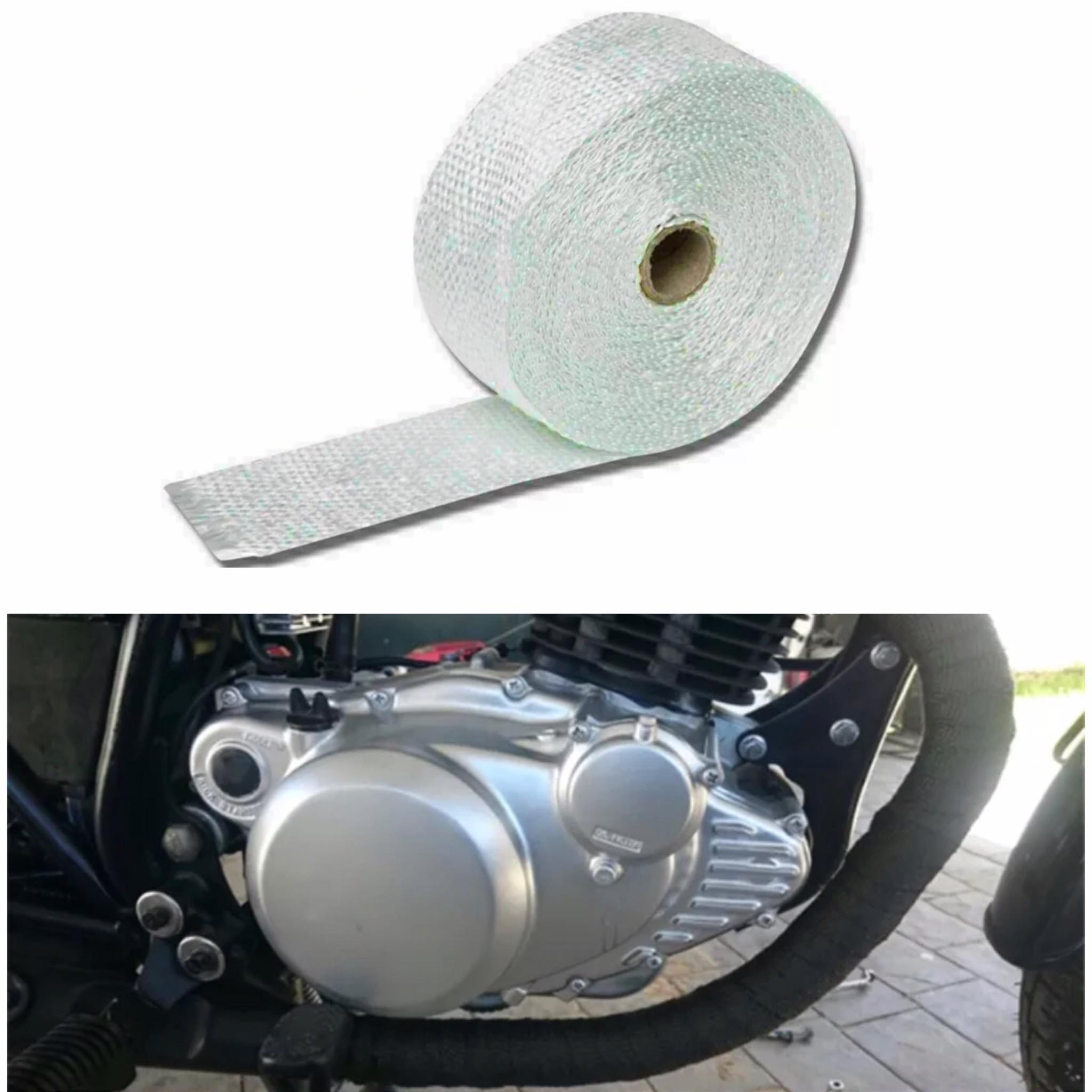5M Auto Exhaust Pipe Wrap Heat Insulation Tape Thermal Wrap For