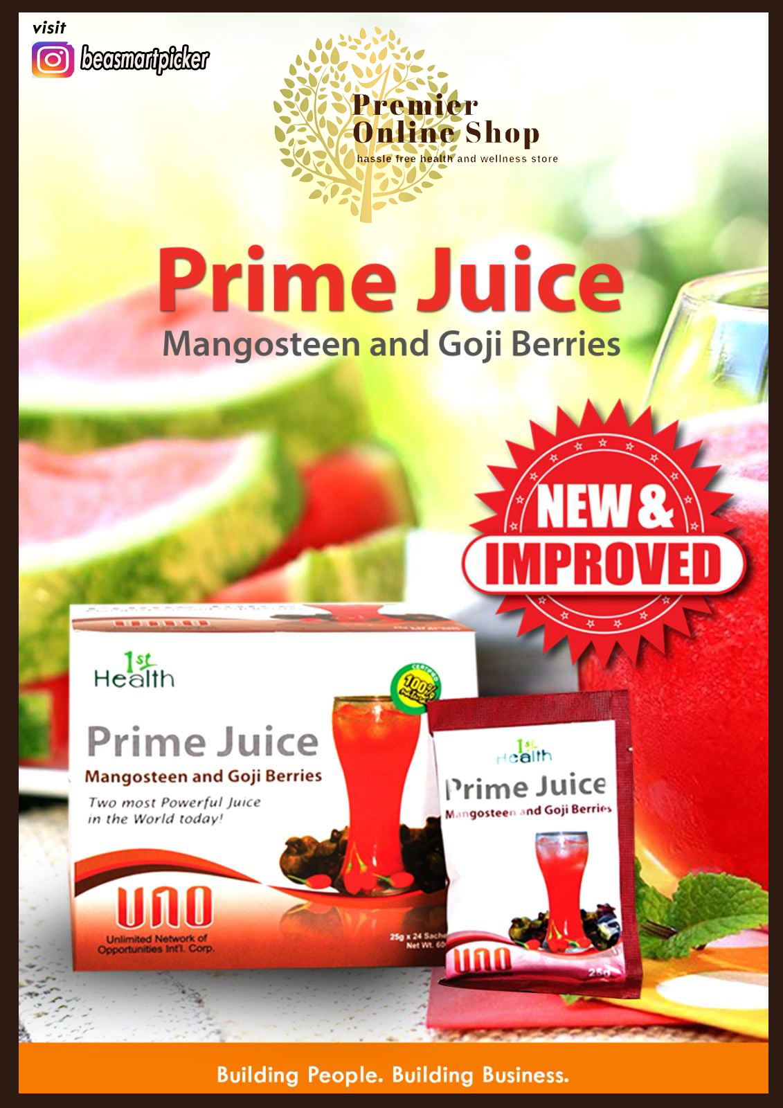 1st health Prime Juice Mangosteen Goji berries Xanthone beverage FDA HALAL Lazada PH