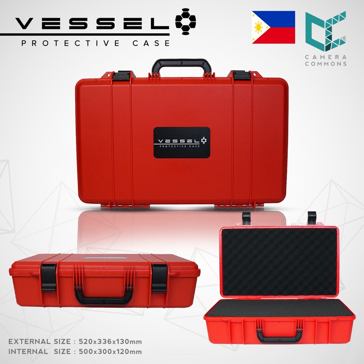 VESSEL VS5030 Portable Hard Case for Photography Equipment Tactical Instruments Tool Box and