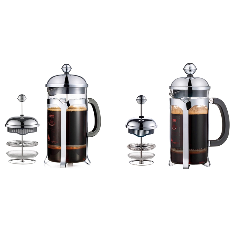 French Press Coffee Maker,Press System,Heat Resistant Thickened Borosilicate Glass,Durable Easy Clean