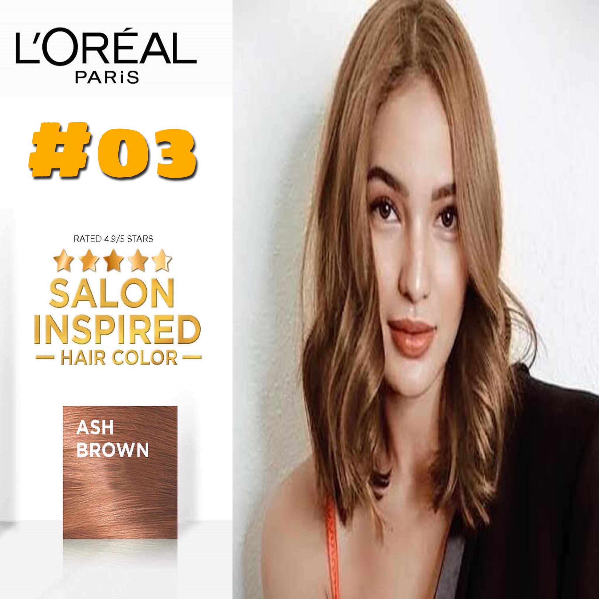 Best Seller Loreal Excellence Fashion Ultra Lights #03 Ash Brown | Lazada PH