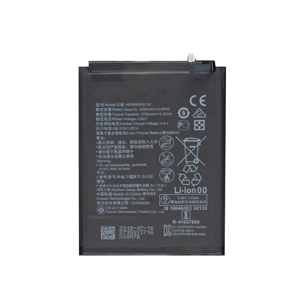 Replacement HB386590ECW HB386589ECW Battery for Huawei Nova 3, Nova 5T ...