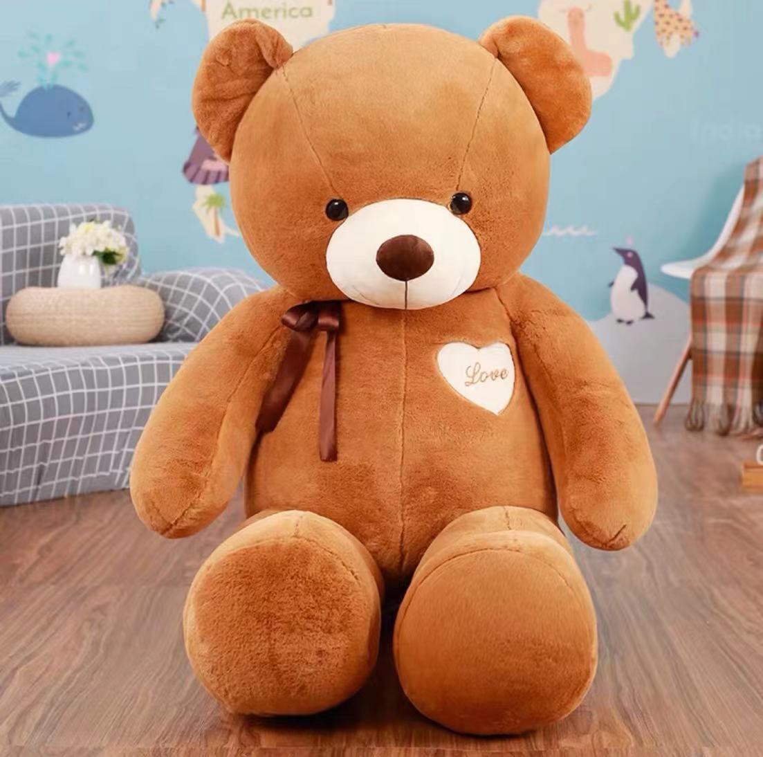 preferred-teddy-bear-big-teddy-bear-pillow-80cm-bears-plush-stuffed-toy