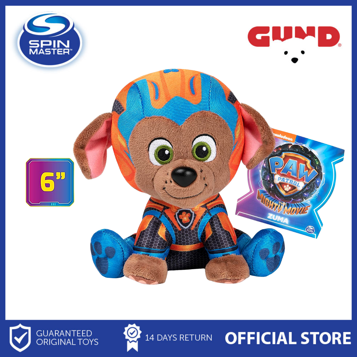 Gund Paw Patrol : The Movie Zuma