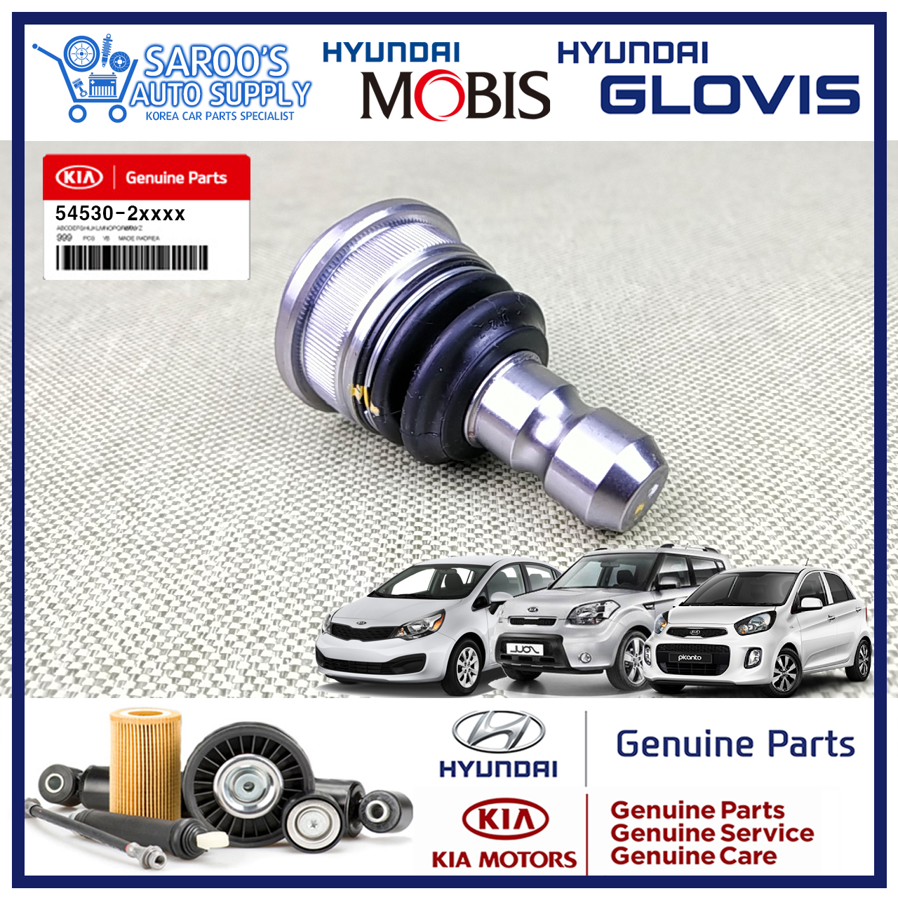 545302k000 Lower Arm Ball Joint For Kia Rio , Soul , Picanto , Original Parts 545302k000 Lazada PH