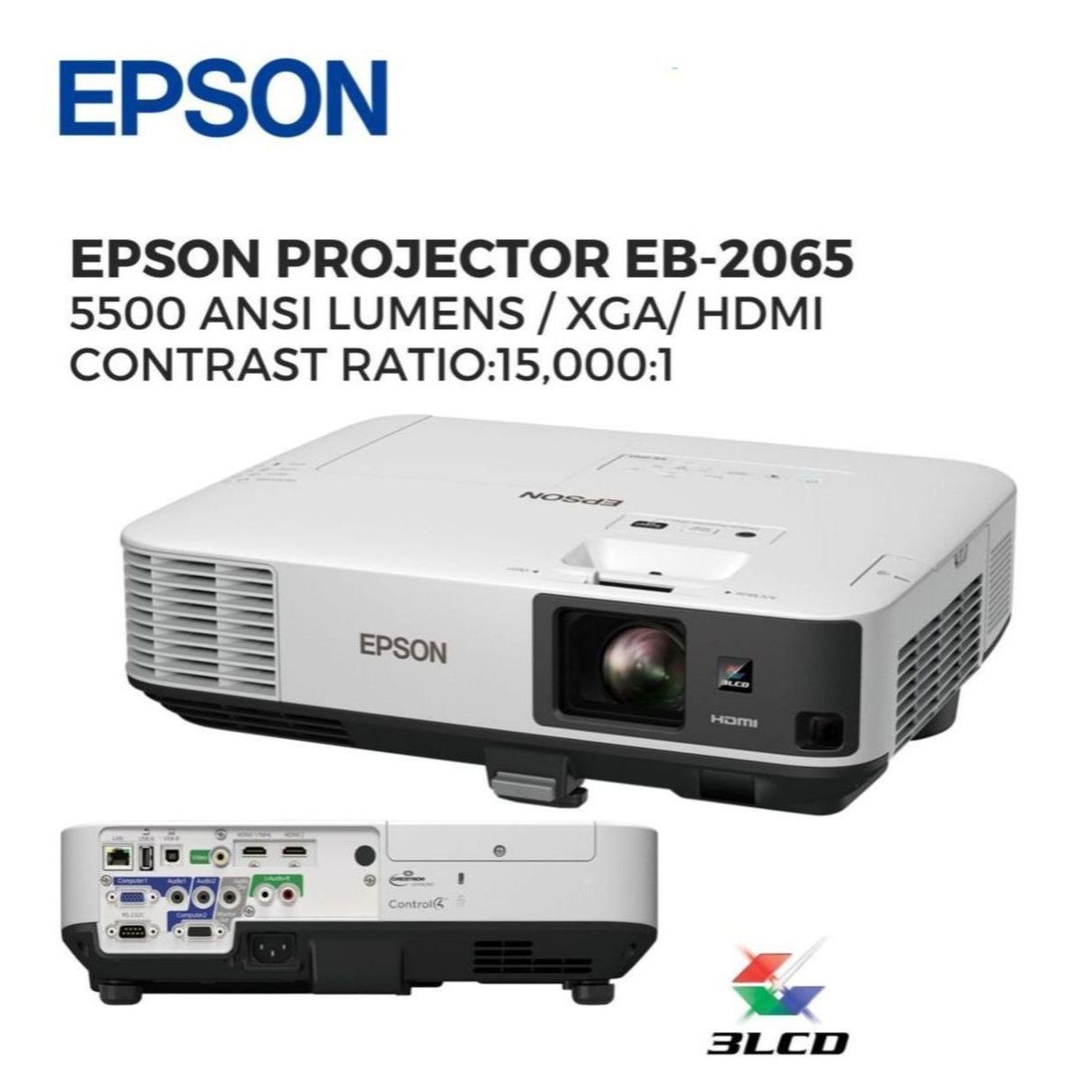 EPSON プロジェクター EB-1965 5,000lm XGA 3.7kg