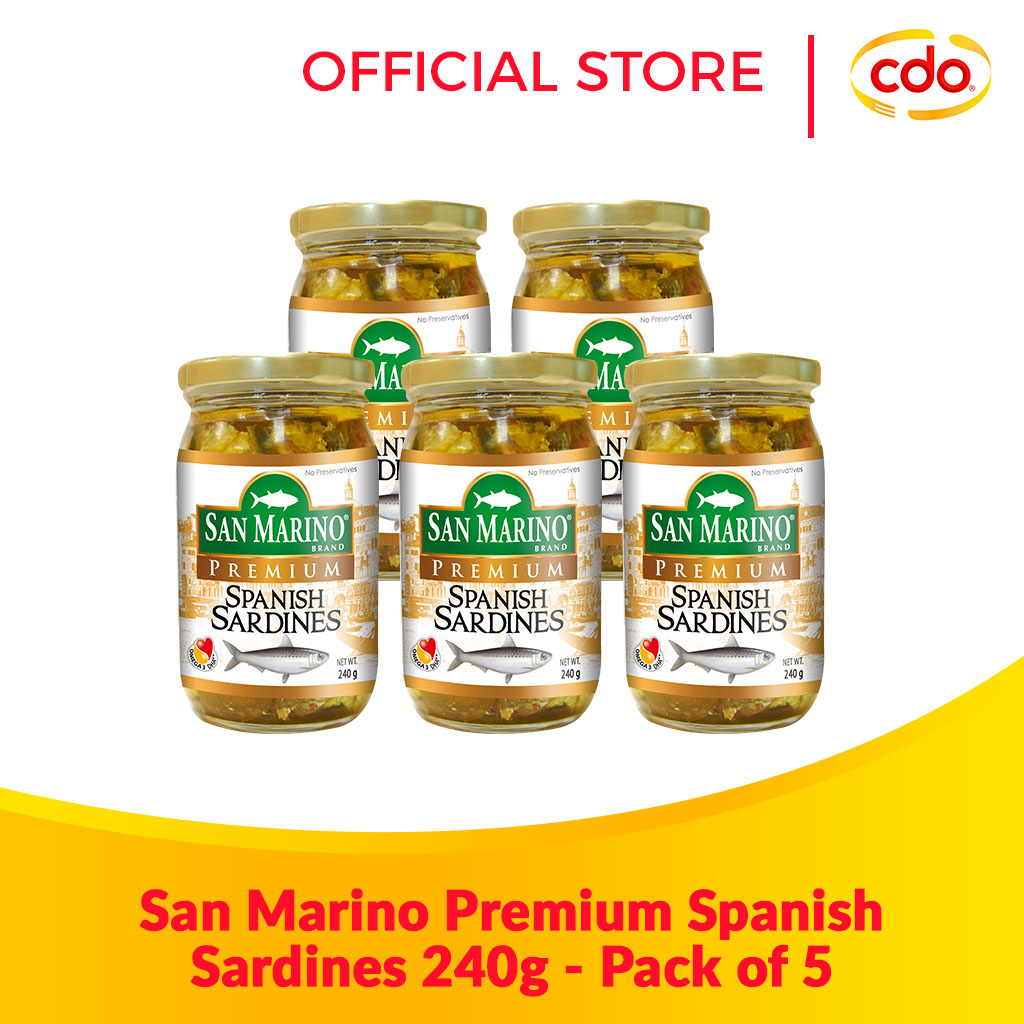 SAN MARINO Premium Spanish Sardines 240g Pack of 5 Lazada PH