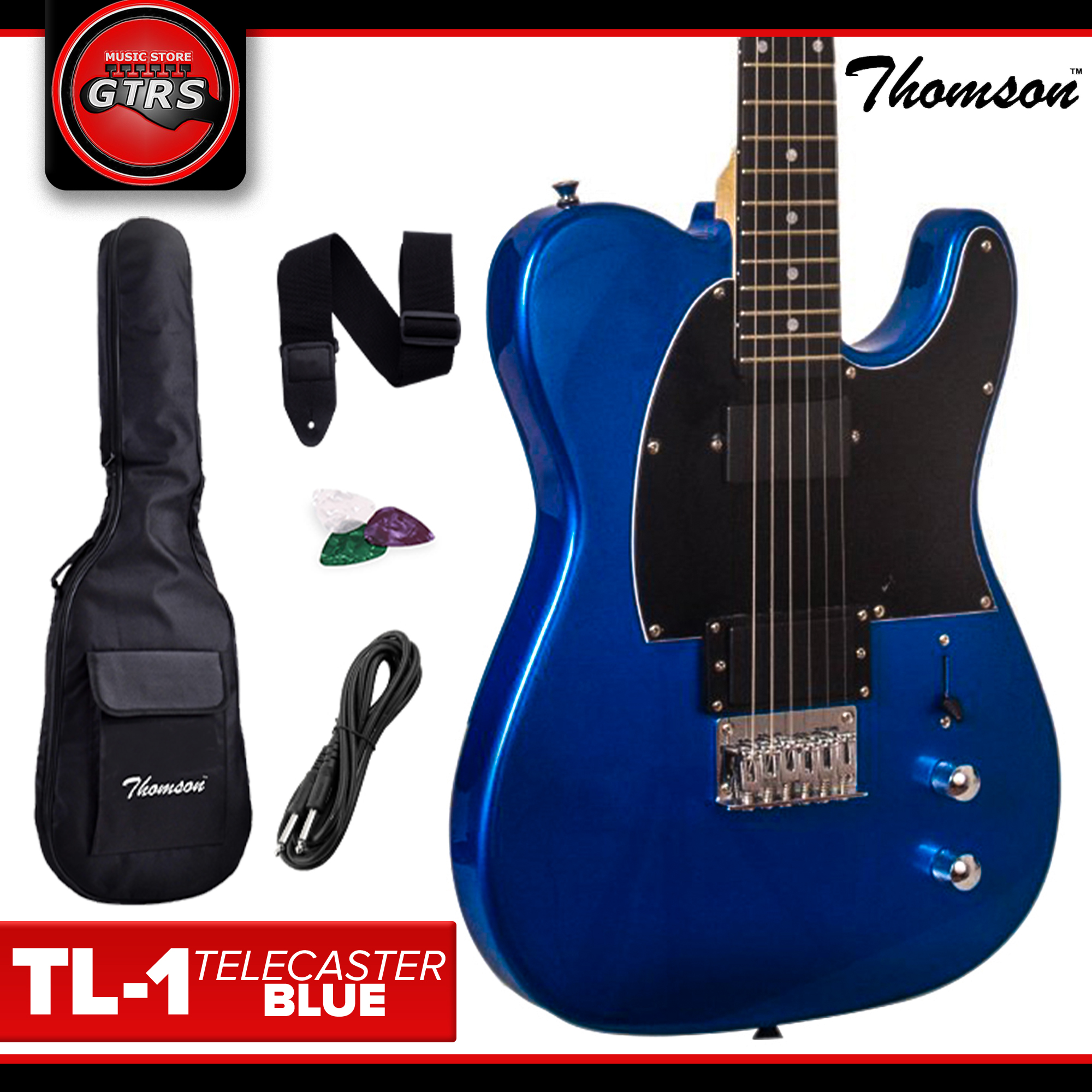 Thomson Telecaster with Dual Humbucker Pickups and Free Accessories |  Lazada PH