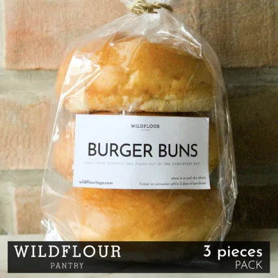 Wildflour Burger Buns (3 pieces)