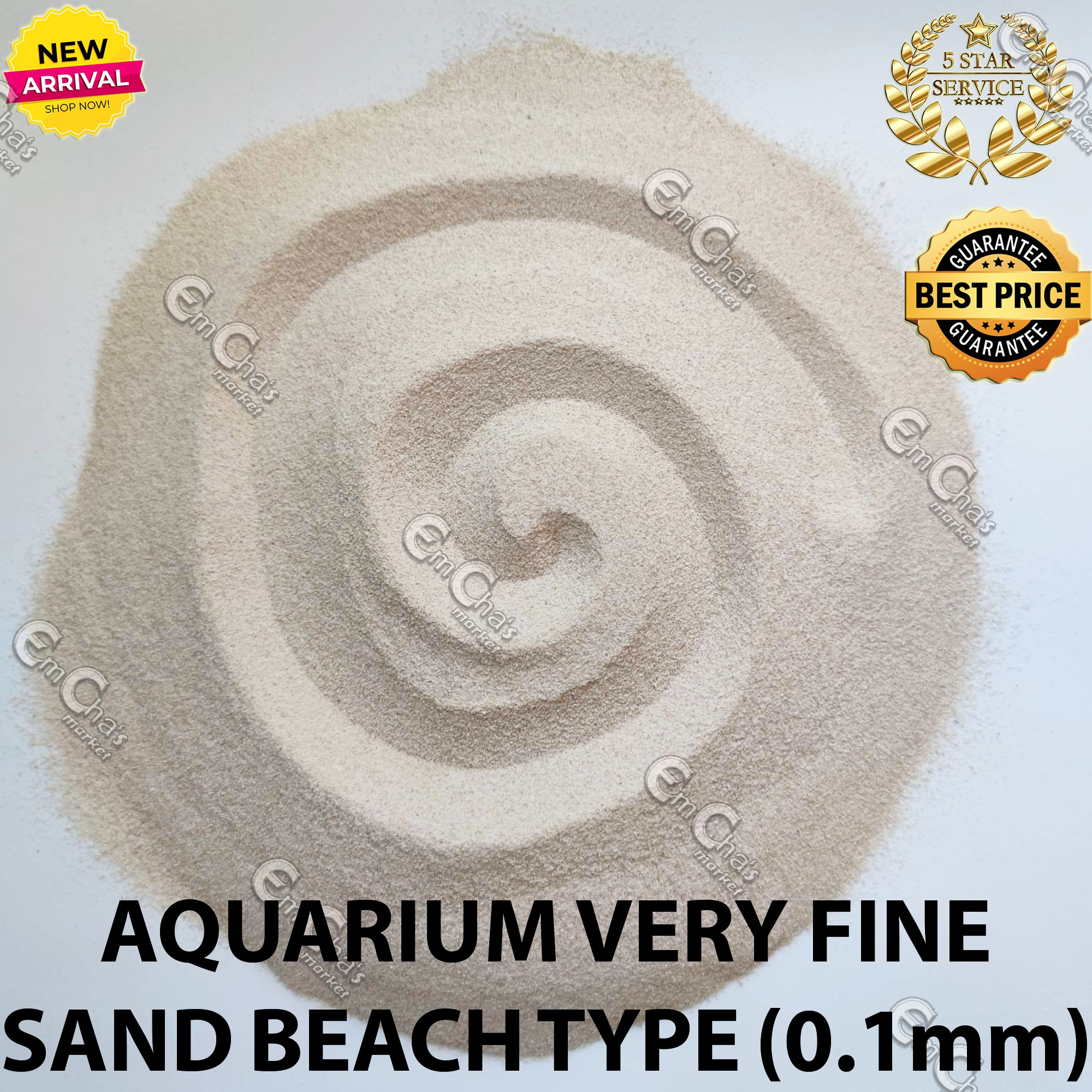 JTC 1kg Very Fine Aquarium Sand (Beach Sand Type) (bdg) Aquarium Floor