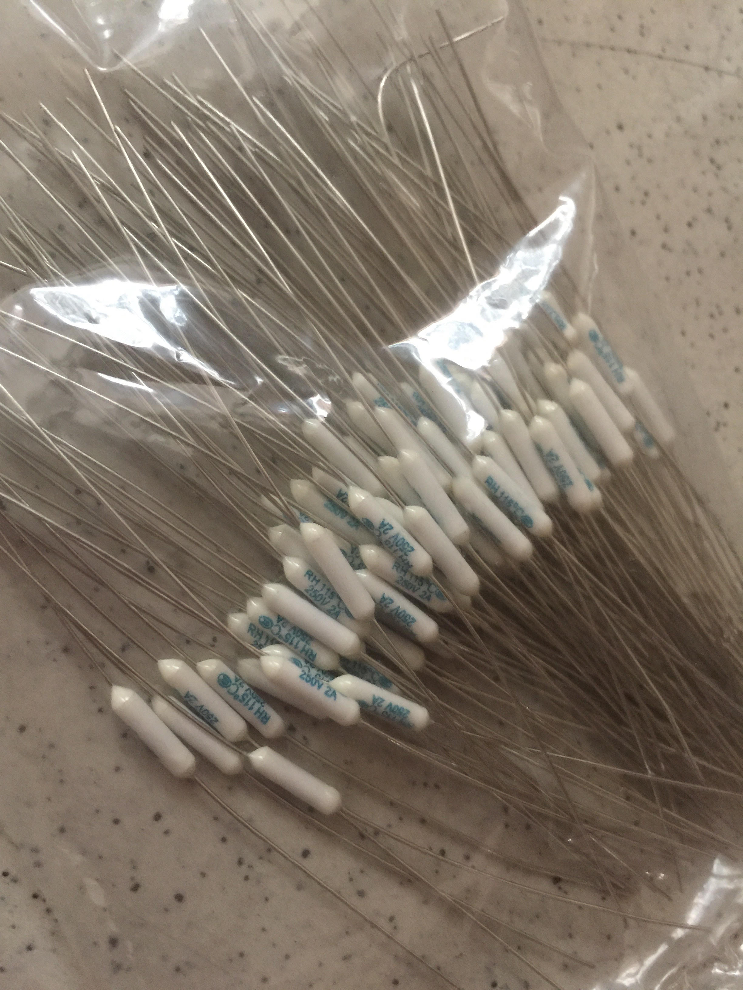 Thermal Fuse for electric fan, rice cooker, flat iron sold by 10s