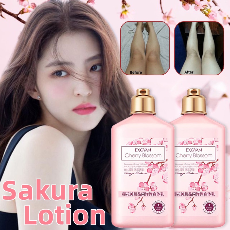 260ML EXGYAN Cherry Blossom Whitening Body Lotion Moisturizing Anti