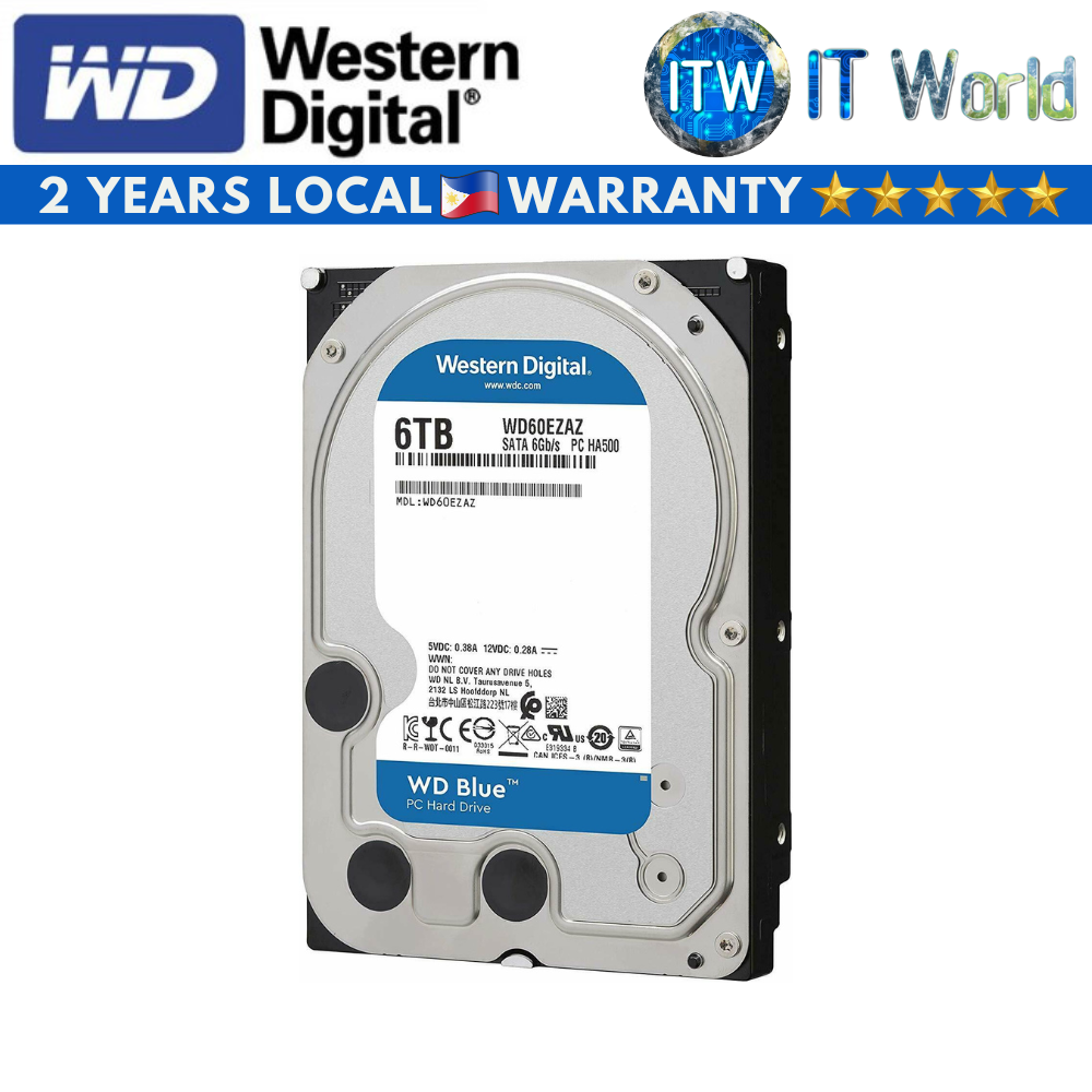 WD Blue内蔵 HDD 6TB 3.5インチ WD60EZAZ WD Blue 6TB HDD